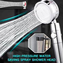 Lade das Bild in den Galerie-Viewer, 2021 Shower Head Water Saving Flow 360 Degrees Rotating With Small Fan ABS Rain High Pressure spray Nozzle Bathroom Accessories
