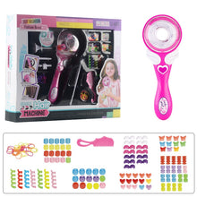 Lade das Bild in den Galerie-Viewer, Girls Electric Automatic Hair Braid DIY Stylish Braiding Hairstyle Tool Twist Braider Machine Weave Roller Pretend Kids Toys
