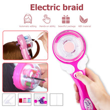 Lade das Bild in den Galerie-Viewer, Girls Electric Automatic Hair Braid DIY Stylish Braiding Hairstyle Tool Twist Braider Machine Weave Roller Pretend Kids Toys
